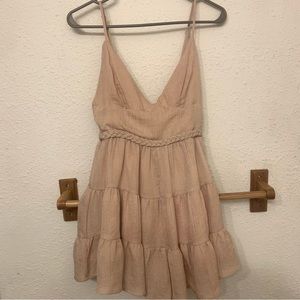 Tan apricot lane romper